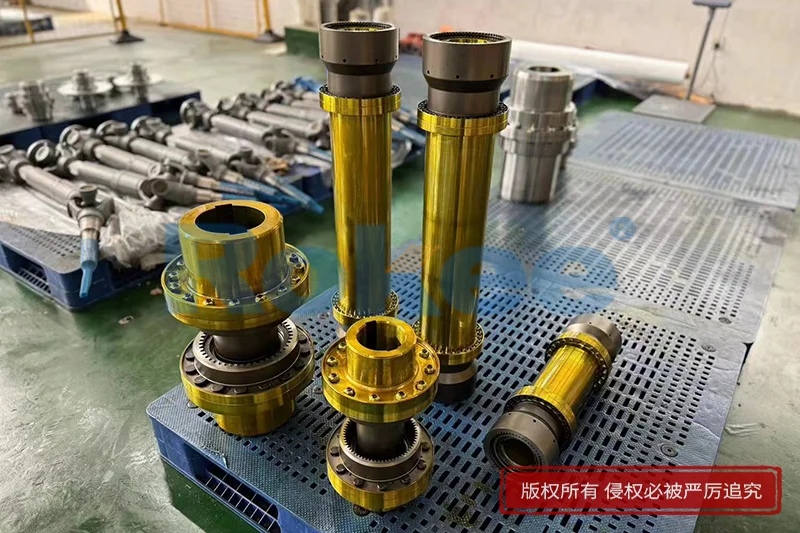 岩棉板生产线轴系补偿优选鼓形齿式联轴器